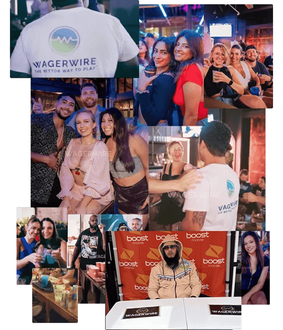 WagerWire ambassadors at events, bars, and sports venues